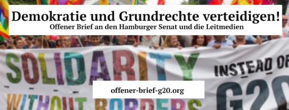 Offener Brief an den Hamburger Senat und die Leitmedien